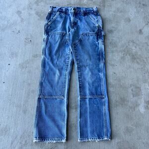 Y2K Carhartt relaxed fit denim double knee work wear carpenter pants